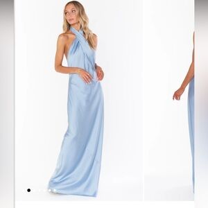 Show Me Your MuMu Light Blue Maxi Dress
